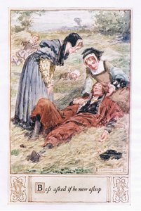 Bess vroeg of hij sliep door Charles Edmund Brock